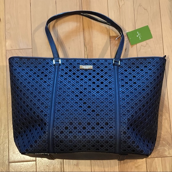 kate spade Handbags - NWT Kate Spade Newberry Lane Caning Dally navy bag